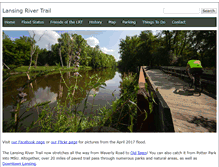 Tablet Screenshot of lansingrivertrail.org